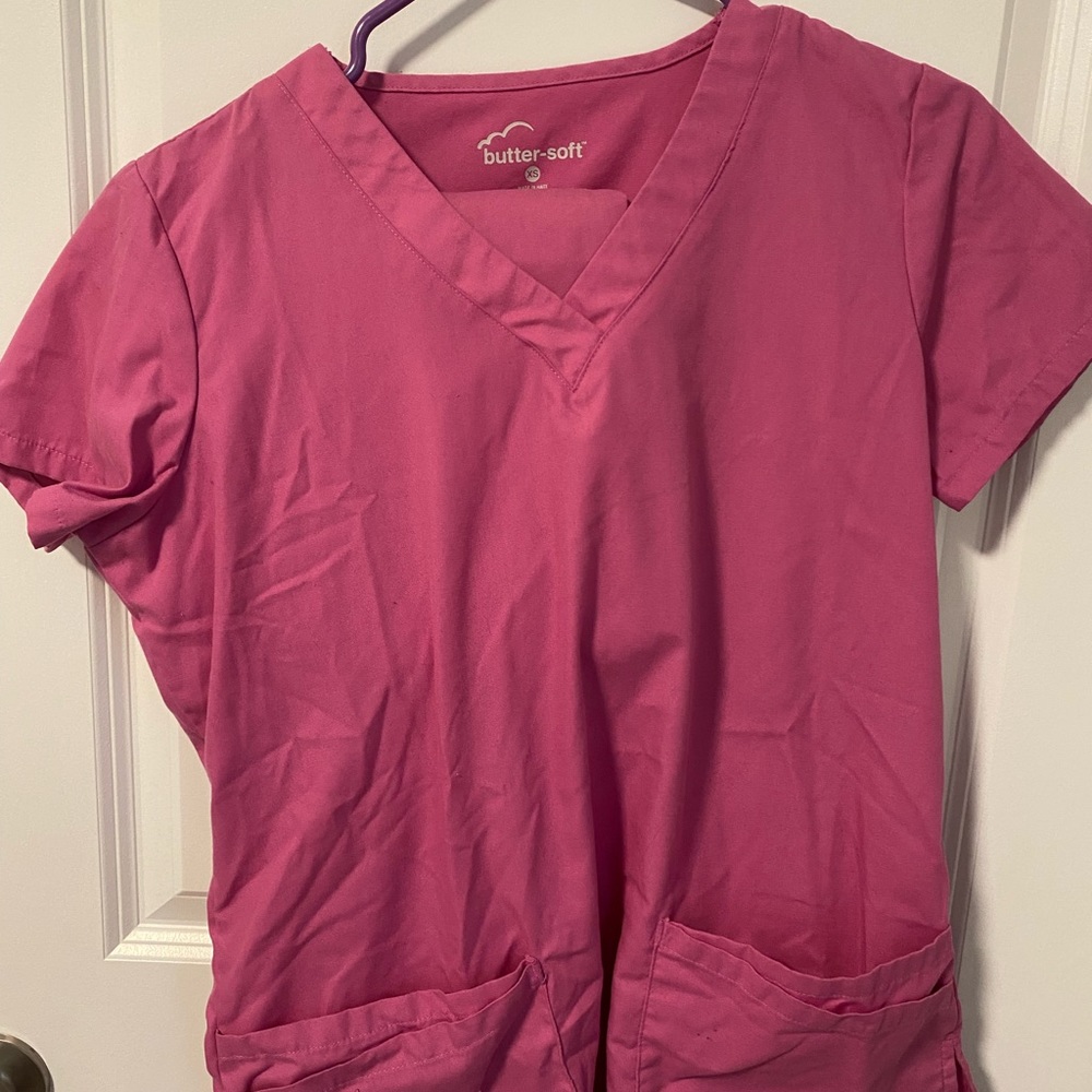 Light pink scrub set